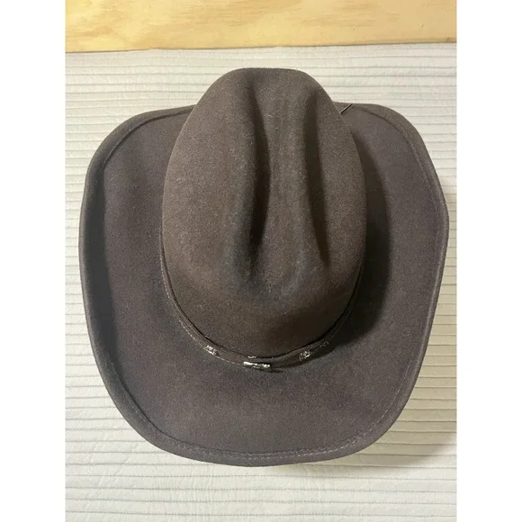Cody James WOOL FELT Dark Brown Western Cowboy Hat Size XL Unisex Adult - Picture 4 of 14